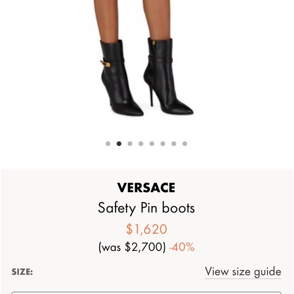 Brand New Versace Black Ankle Boots - Picture 2 of 6